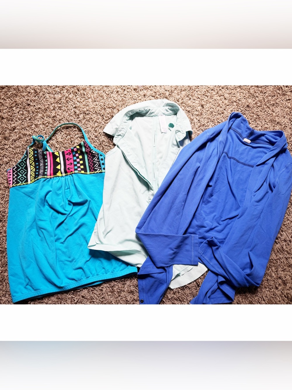 Ivivva Lululemon Kids Girls Tops Tank Tops Wrap Long Sleeve Blue Size 8 Athletic